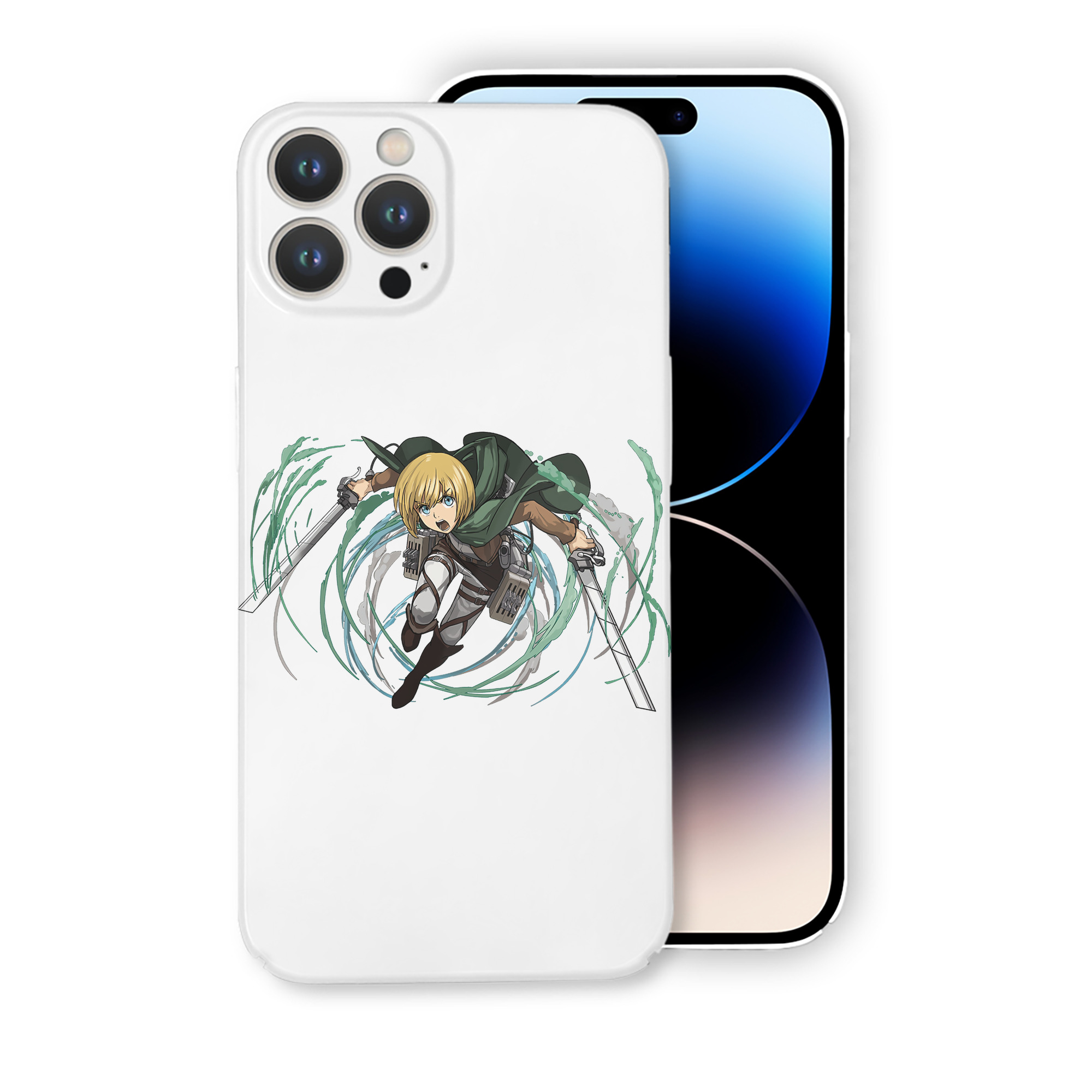 （画像用） 進撃の巨人 アルミン·アルレルト Attack on Titan Armin Arlert 【iPhone 14シリーズ対応】ハードケース